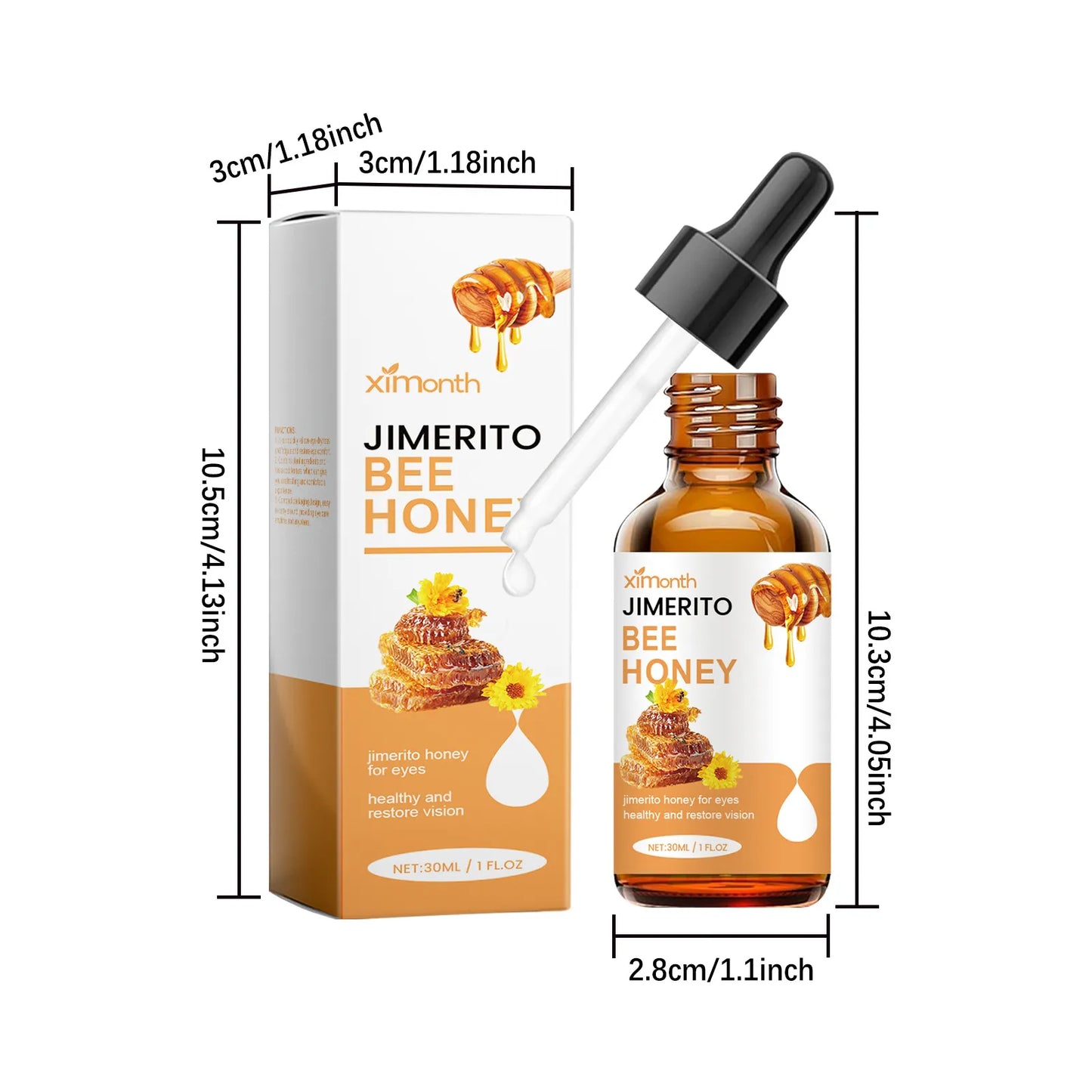 Premium Jimerito Bee Honey Eye Care Drops & Serum
