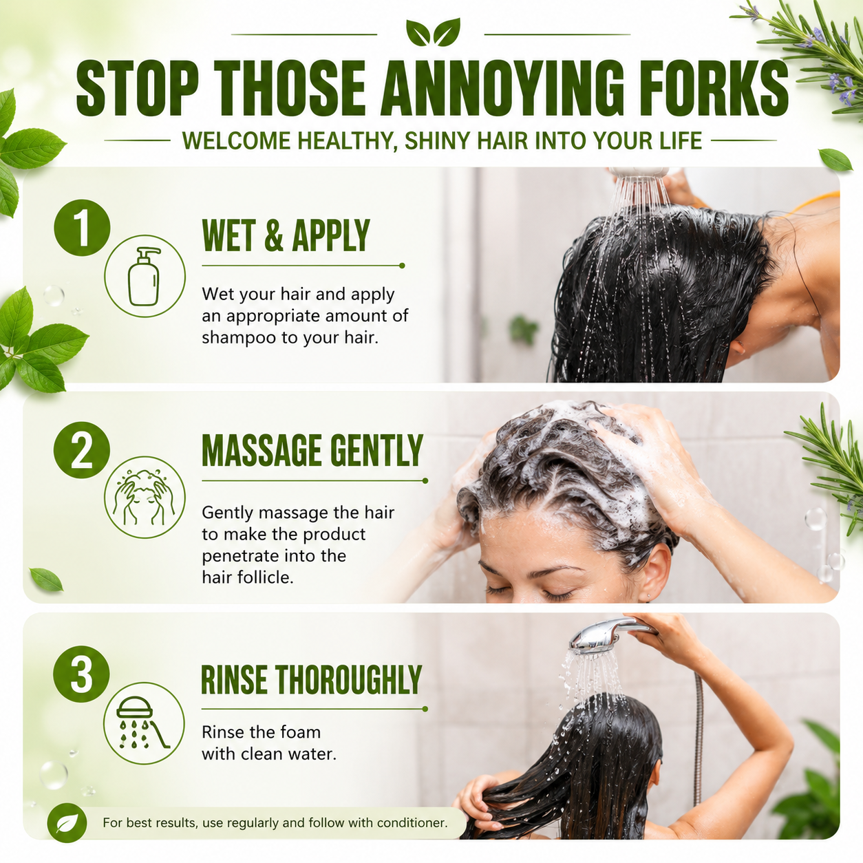EELHOE Rosemary Mint Strengthening Shampoo with Biotin