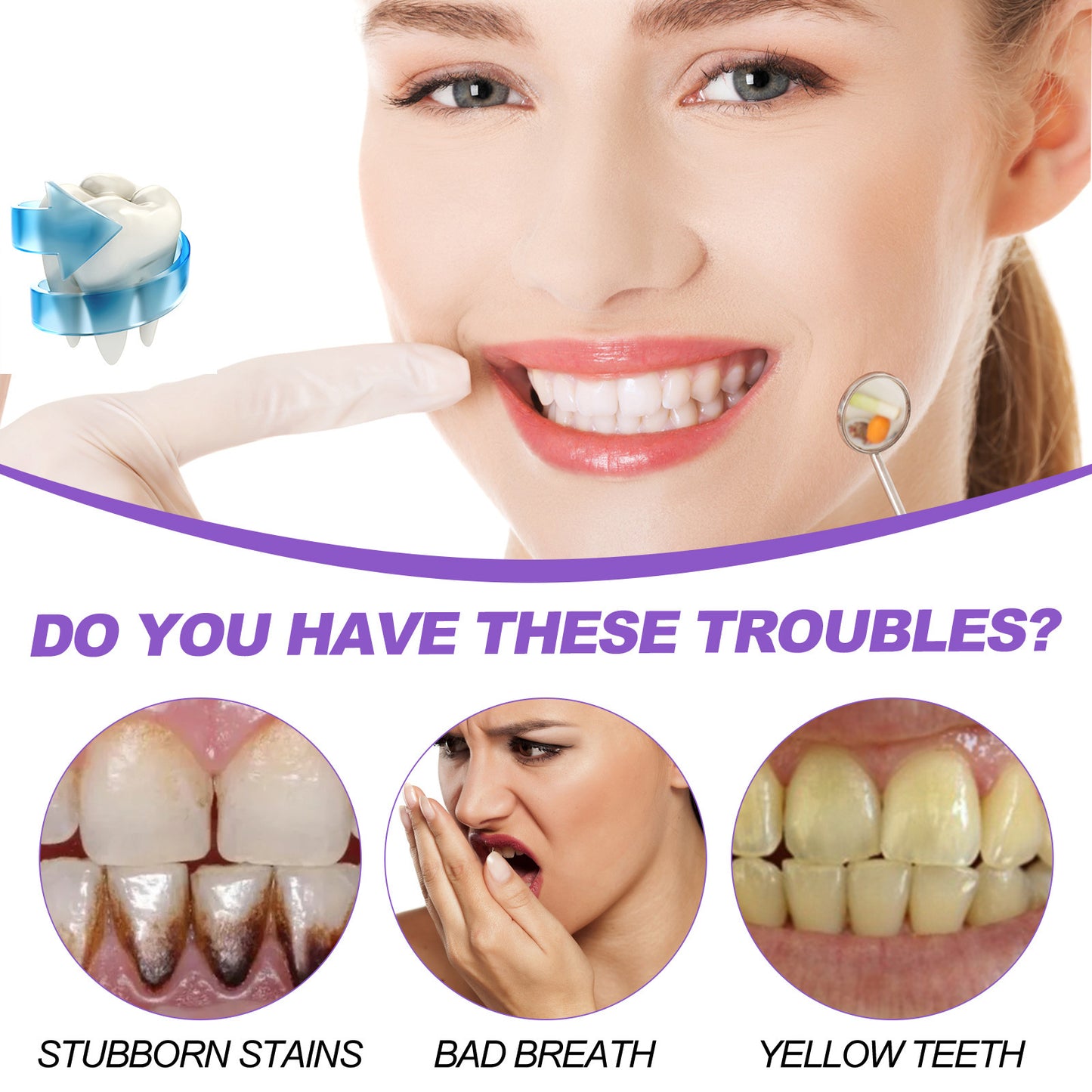 EELHOE Purple Whitening Toothpaste for Oral Care