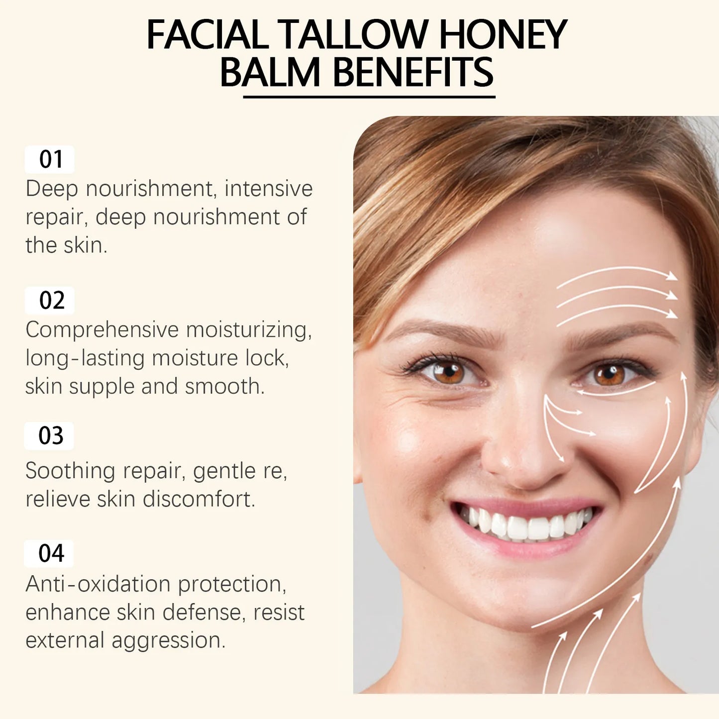 OUHOE Tallow Honey Skin Moisturizing Cream
