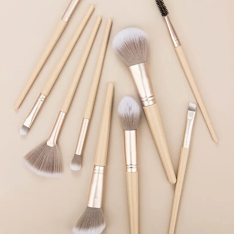 Premium 9-Piece Synthetic Makeup Brush Set