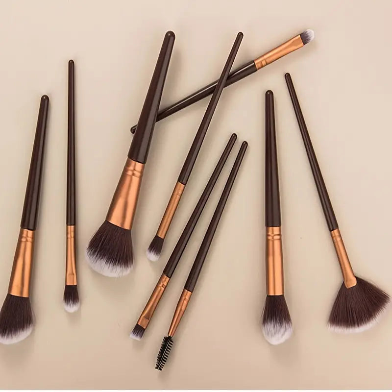 Premium 9-Piece Synthetic Makeup Brush Set