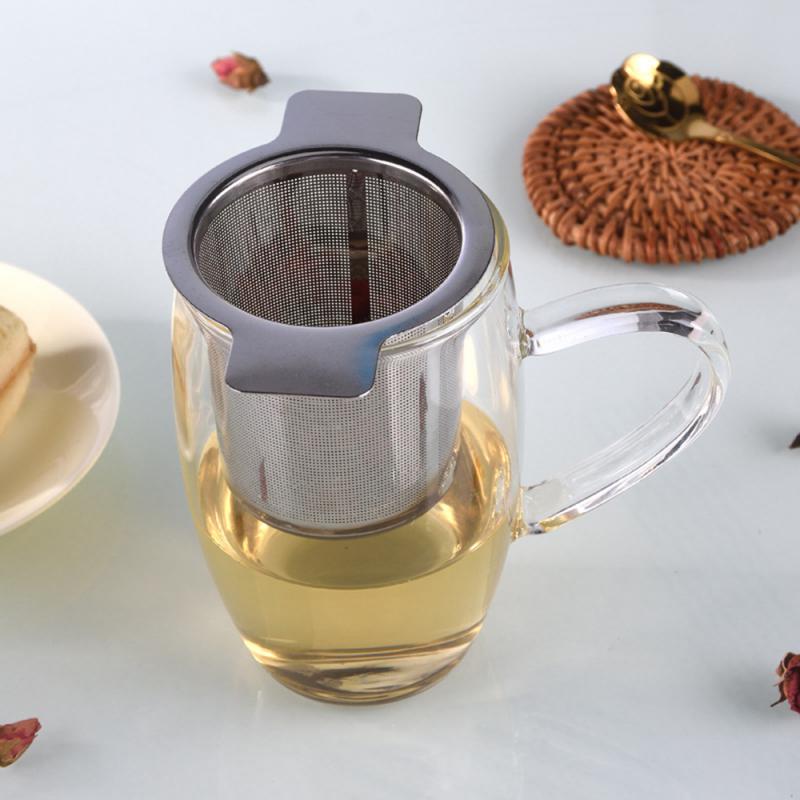 Stainless Steel Double Handles Tea Infuser with Lid