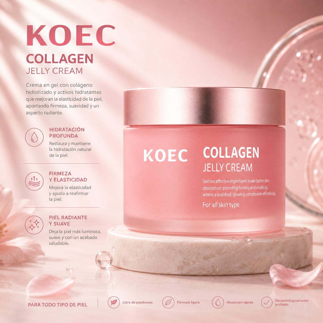 Advanced Collagen Jelly Cream - Pore Refinement & Firming
