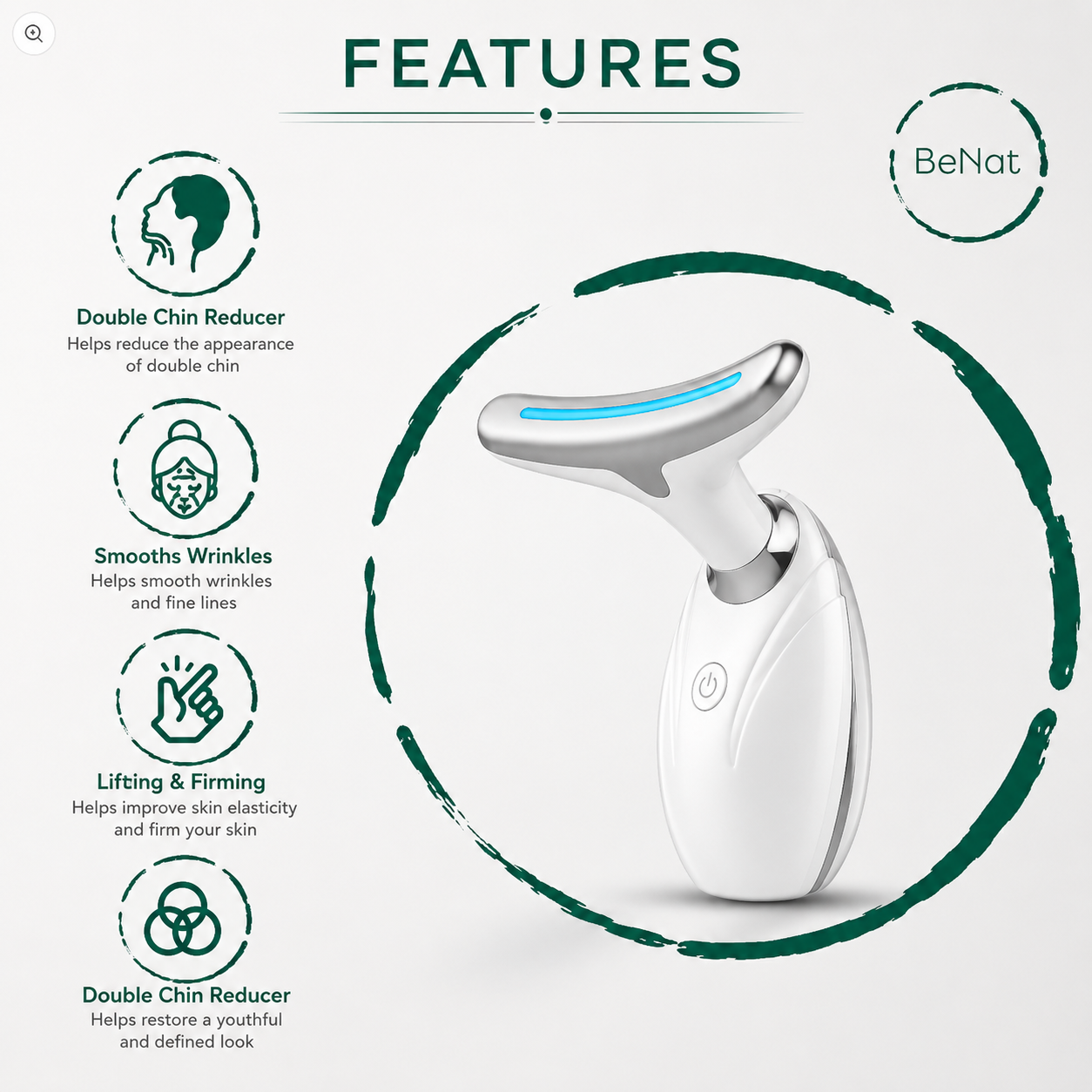 Premium Sonic Neck & Face LED Lifting Device