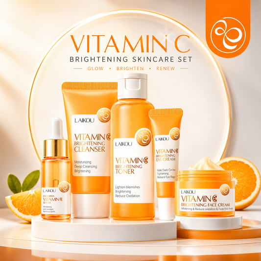 LAIKOU Vitamin C Brightening & Anti-Aging Skincare Set (5 Pieces)
