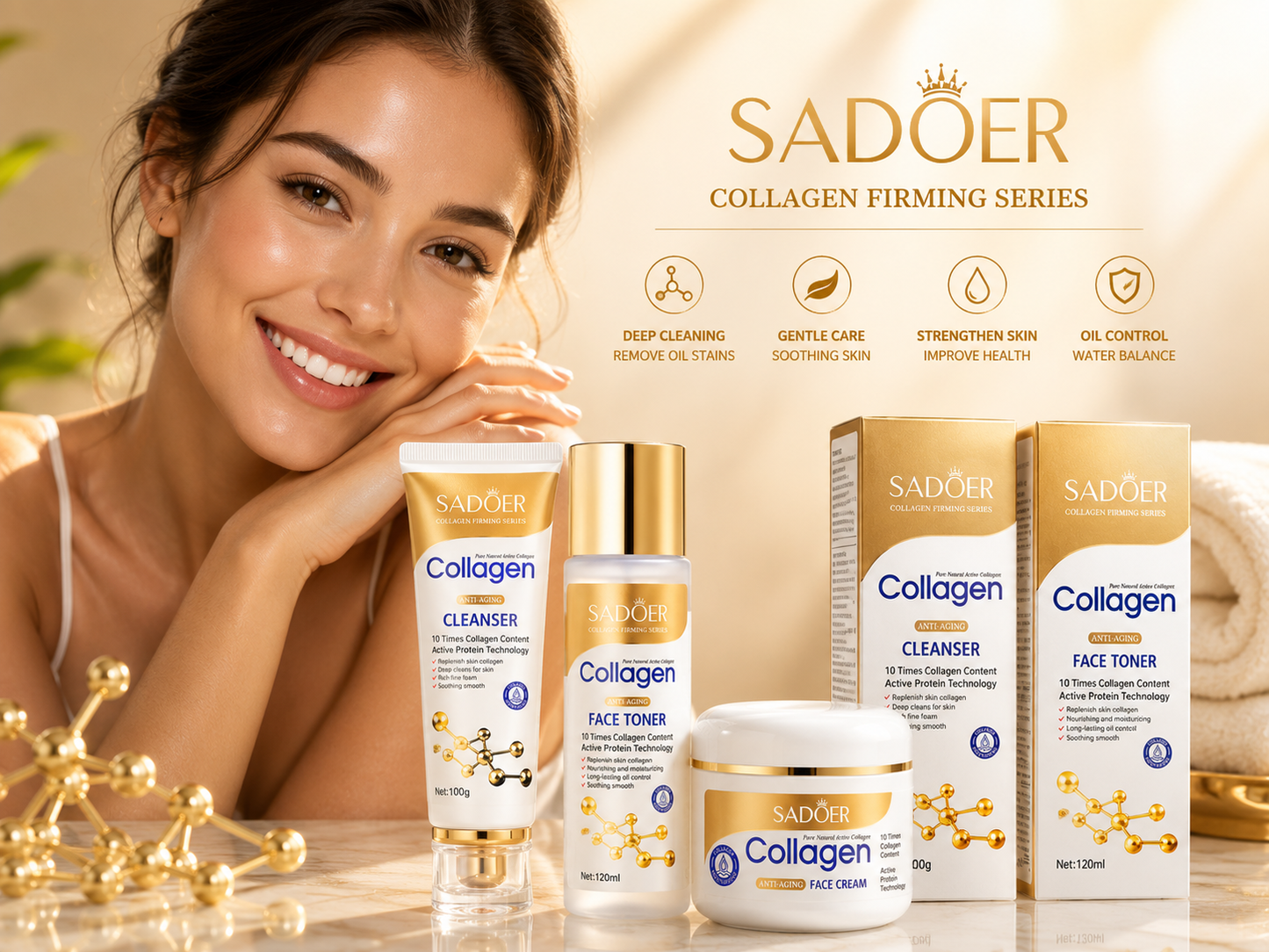 SADOER Collagen Anti-Wrinkle Cream and Essence