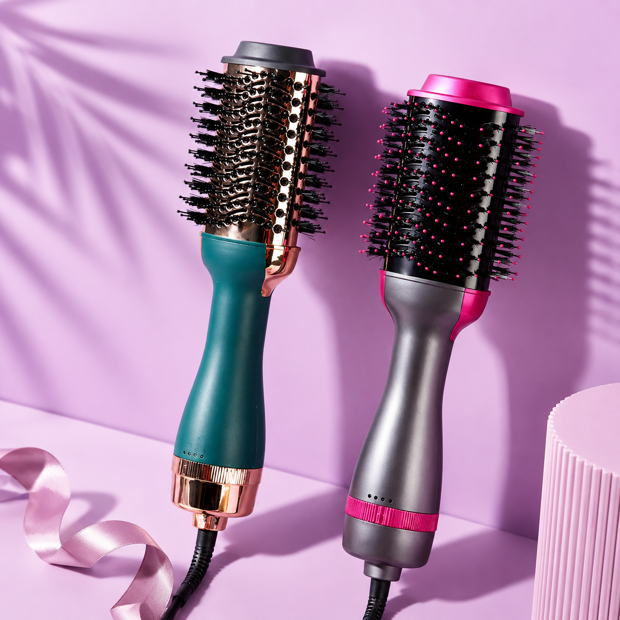 Professional 3-in-1 Hot Air Styler & Hair Dryer Brush