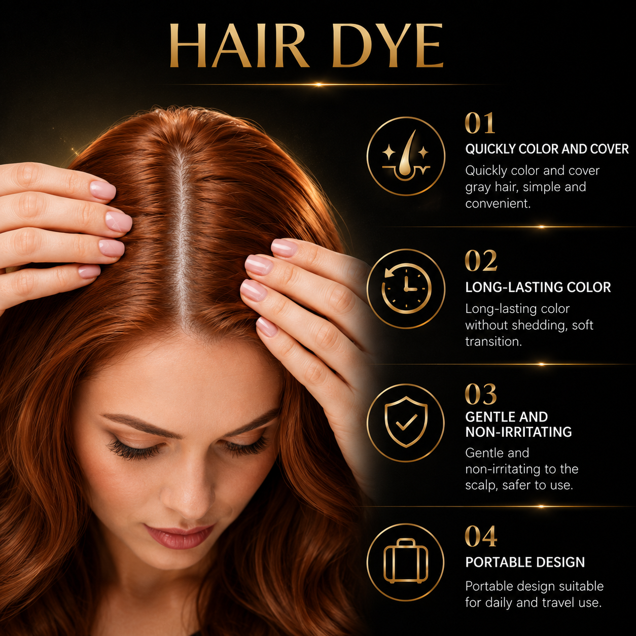 Hoegoa Instant Hair Color Touch-Up Stick - Gray Hair Cover