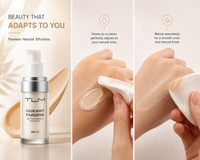 TLM Magical Color Changing Liquid Foundation - SPF 15