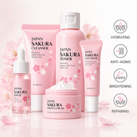Japan Sakura Brightening Skincare Kit (5-Piece Set)