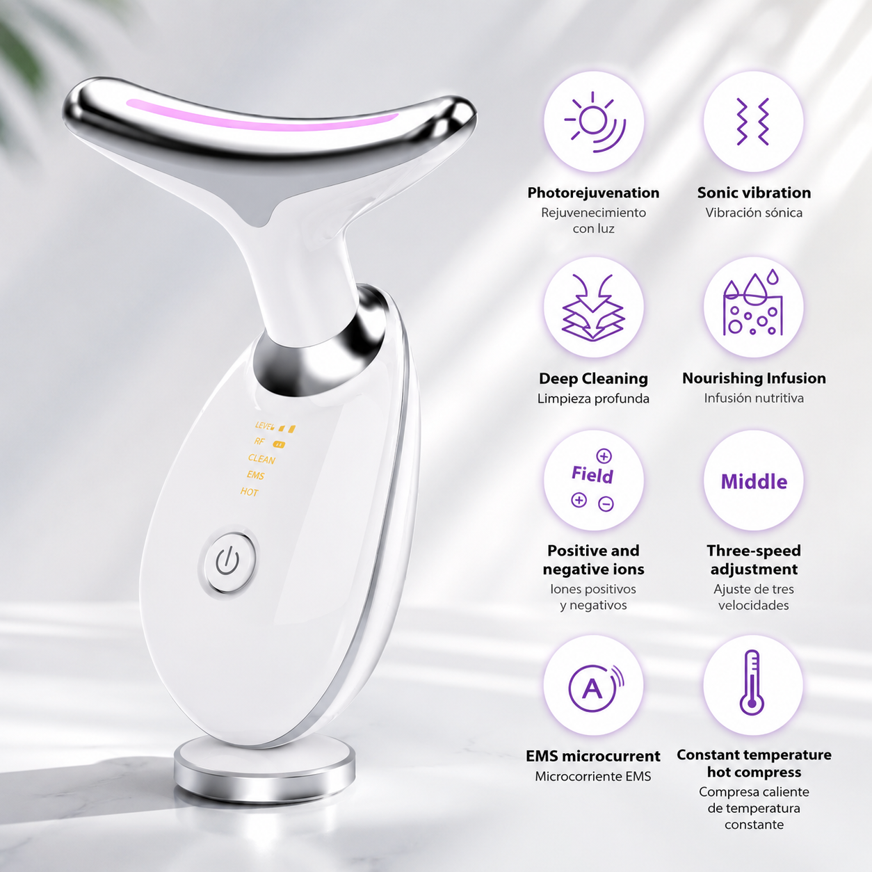 Premium Sonic Neck &amp; Face LED Lifting Device
