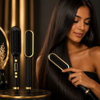 2-in-1 Ionic Hair Straightening Brush & Styling Comb