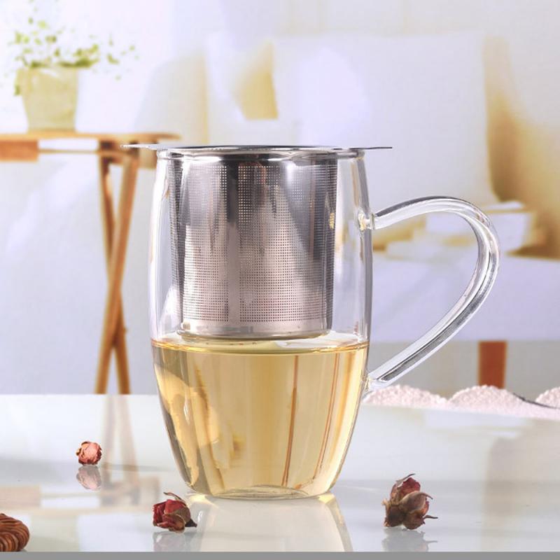 Stainless Steel Double Handles Tea Infuser with Lid
